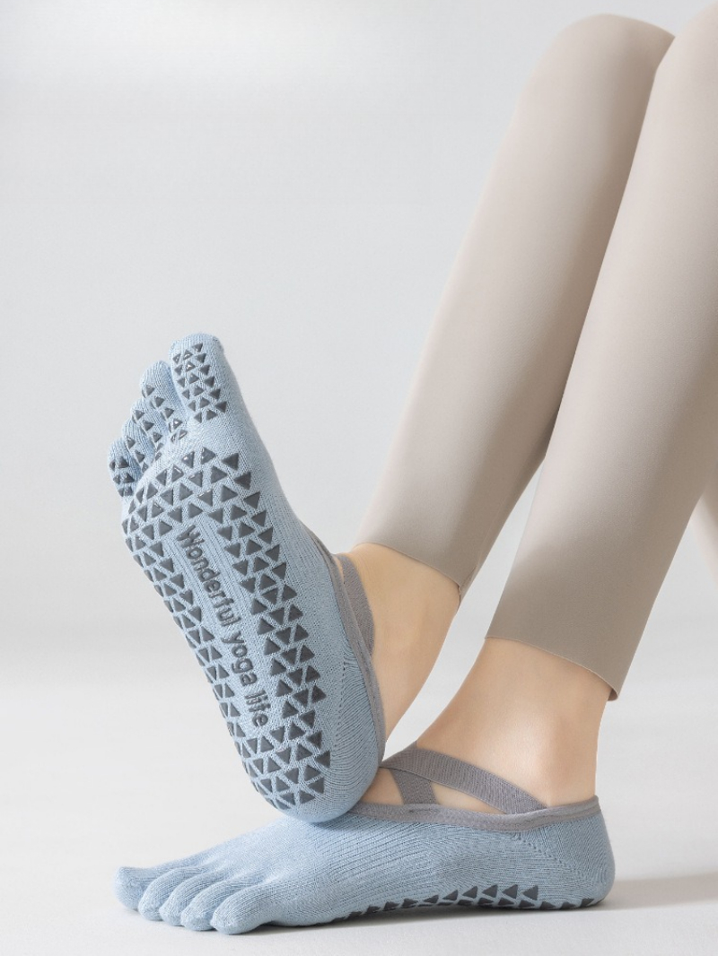 Women Cotton Five Toe Yoga Soc - Grip Sock Yoga recension och pris