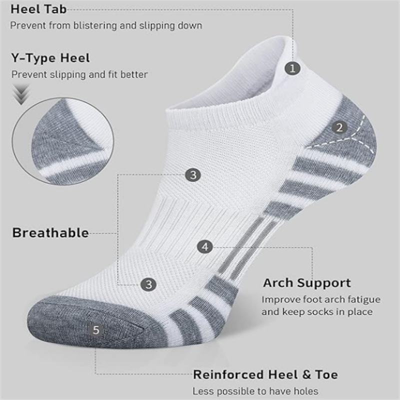 12/24 Pairs Cushioned Breathab - Athletic Sock Cushion recension och pris