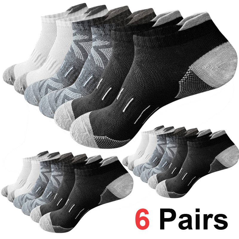 6Pairs Men's Arrow Print Ankle - Ankle Sock Low Cut recension och pris