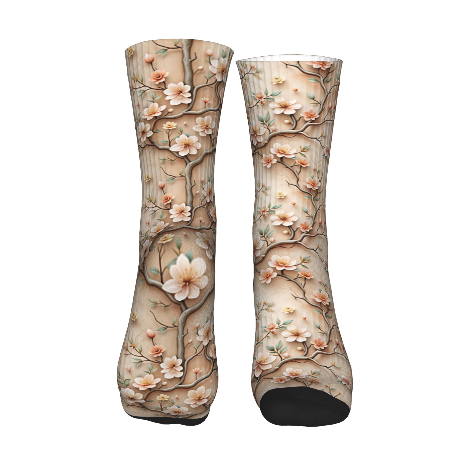 3D Clay Embossed Peach Magnoli - Dress Sock Men recension och pris