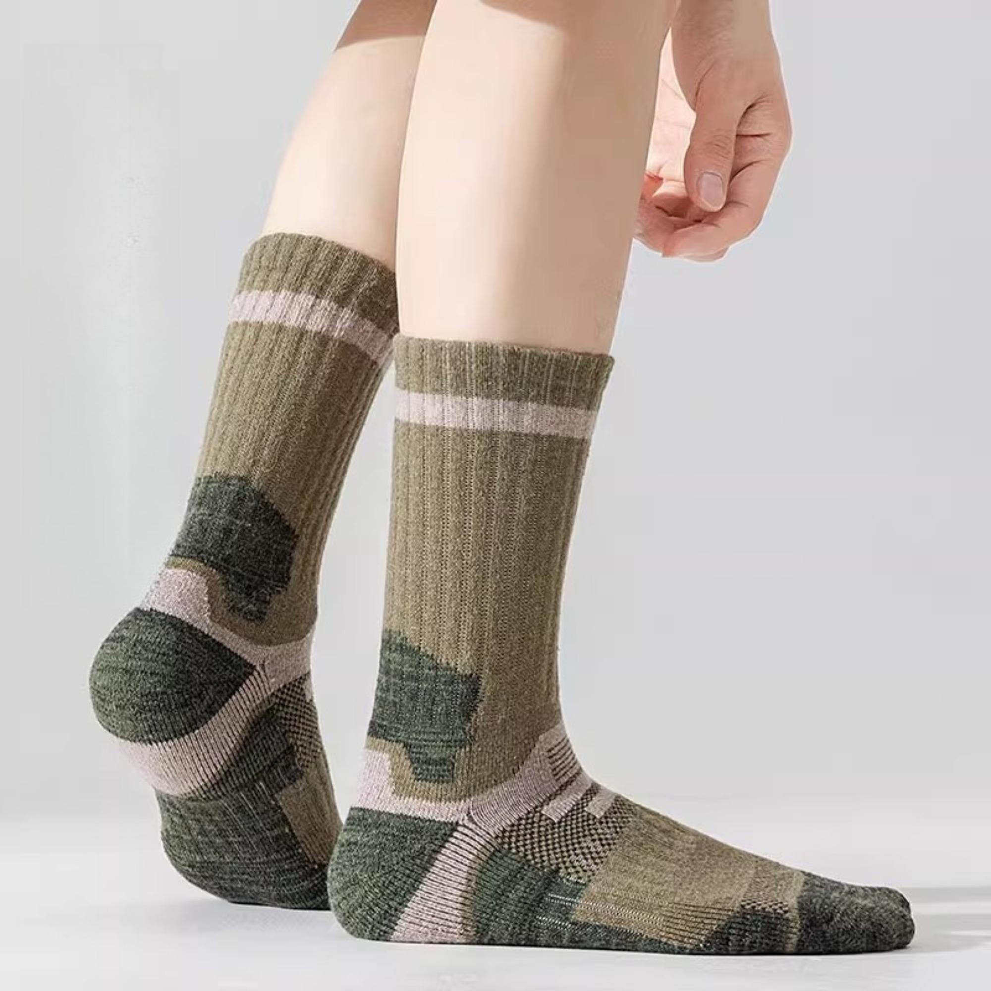 1/2Pairs Men Merino Wool Socks - Wool Hiking Sock recension och pris