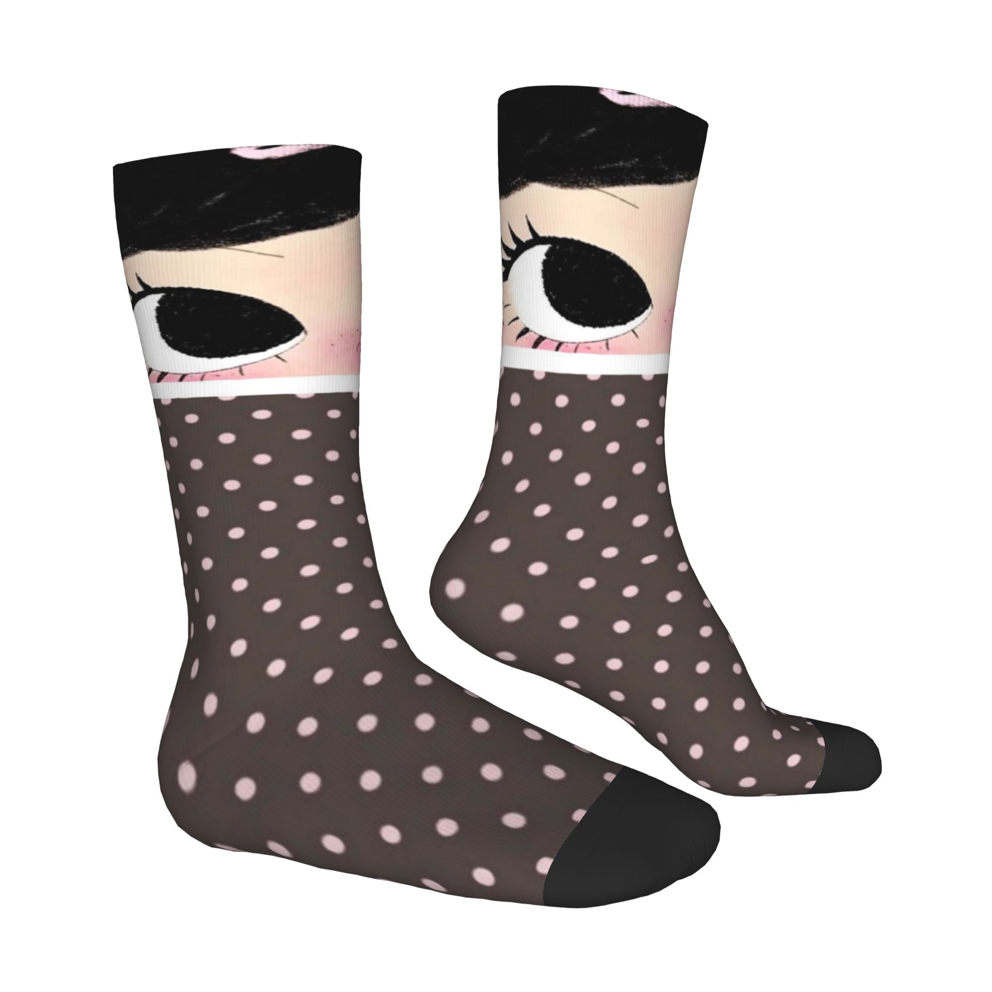 Custom Big Eyes Girl Comic Men - Dress Sock Men recension och pris